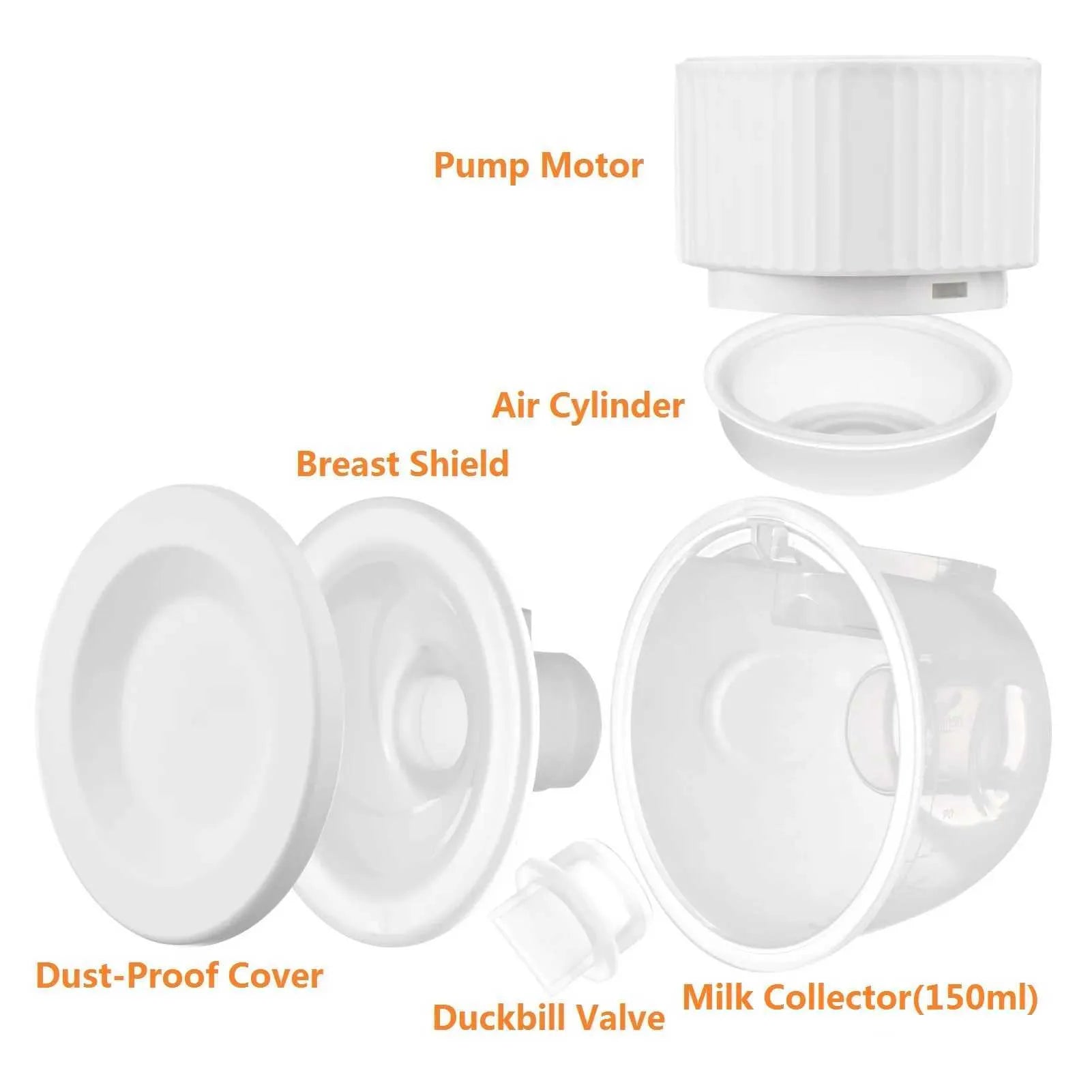 MyBoyd Breastpumps YD-1193 wearable invisible electric breast pump no need for portable brushless low noise electric feeding pump mode suction level WX