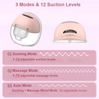 MyBoyd Wearable Breast Pump Hands Free Electric Portable Wearable Breast Pumps Slient BPA-free Breastfeeding Milk Collector