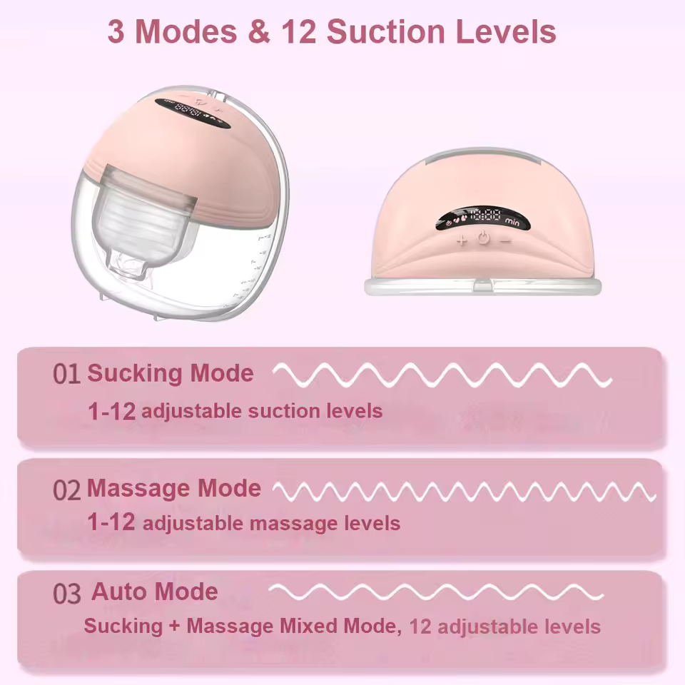 MyBoyd Wearable Breast Pump Hands Free Electric Portable Wearable Breast Pumps Slient BPA-free Breastfeeding Milk Collector
