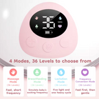 MyBoyd Electric Bule Breast Pump 4 Modes 36 Suction Levels Hands Free Breast Pumps Milk Collector with 19/24mm Flange EB50