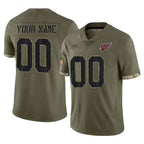 MyBoyd Custom A.Cardinals Olive Salute To Service Limited Game Stitched Jerseys