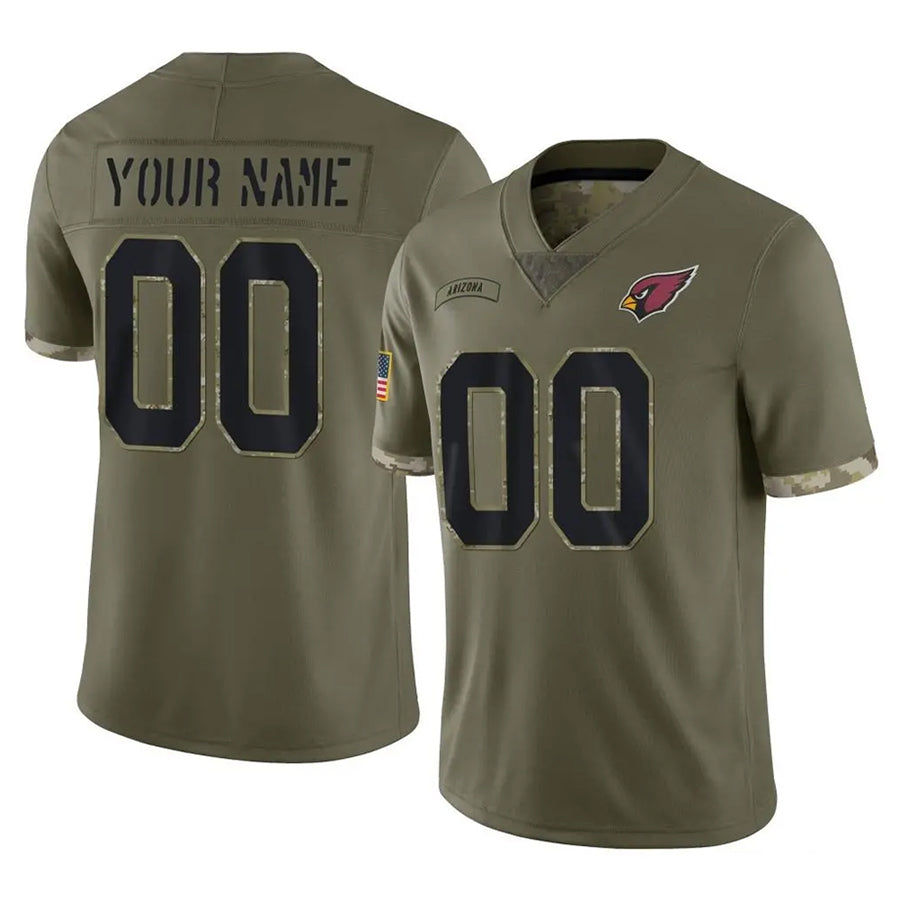MyBoyd Custom A.Cardinals Olive Salute To Service Limited Game Stitched Jerseys
