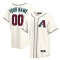 MyBoyd Custom A.Diamondbacks Cream Home Replica Stitched Jerseys