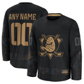MyBoyd Custom A.Ducks Black 2024 Military Appreciation Practice Jerseys