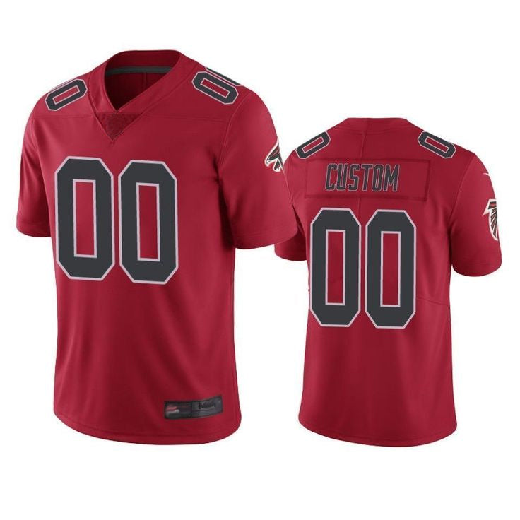 MyBoyd Custom A.Falcons Red Color Rush Limited Stitched Jerseys