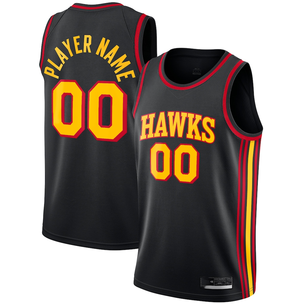 MyBoyd Custom A.Hawks  Black Swingman Jerseys - Statement Edition