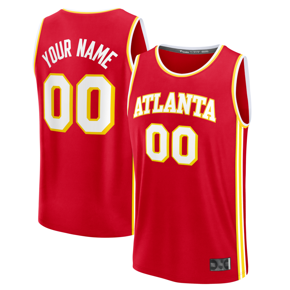 MyBoyd Custom A.Hawks Red Fast Break Jerseys - Icon Edition