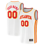 MyBoyd Custom A.Hawks White Fast Break Replica Jerseys - Association Edition