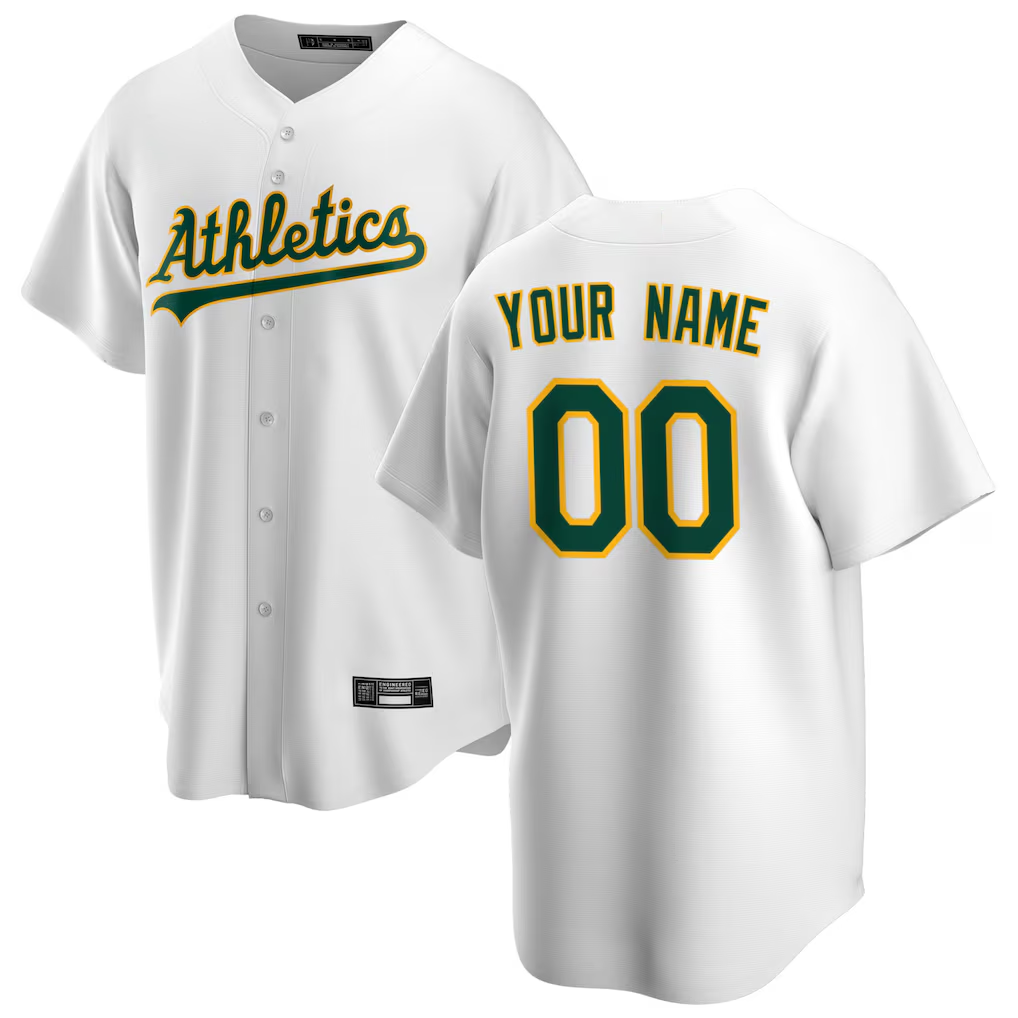 MyBoyd Custom Athletics White Home Replica Stitched Jerseys