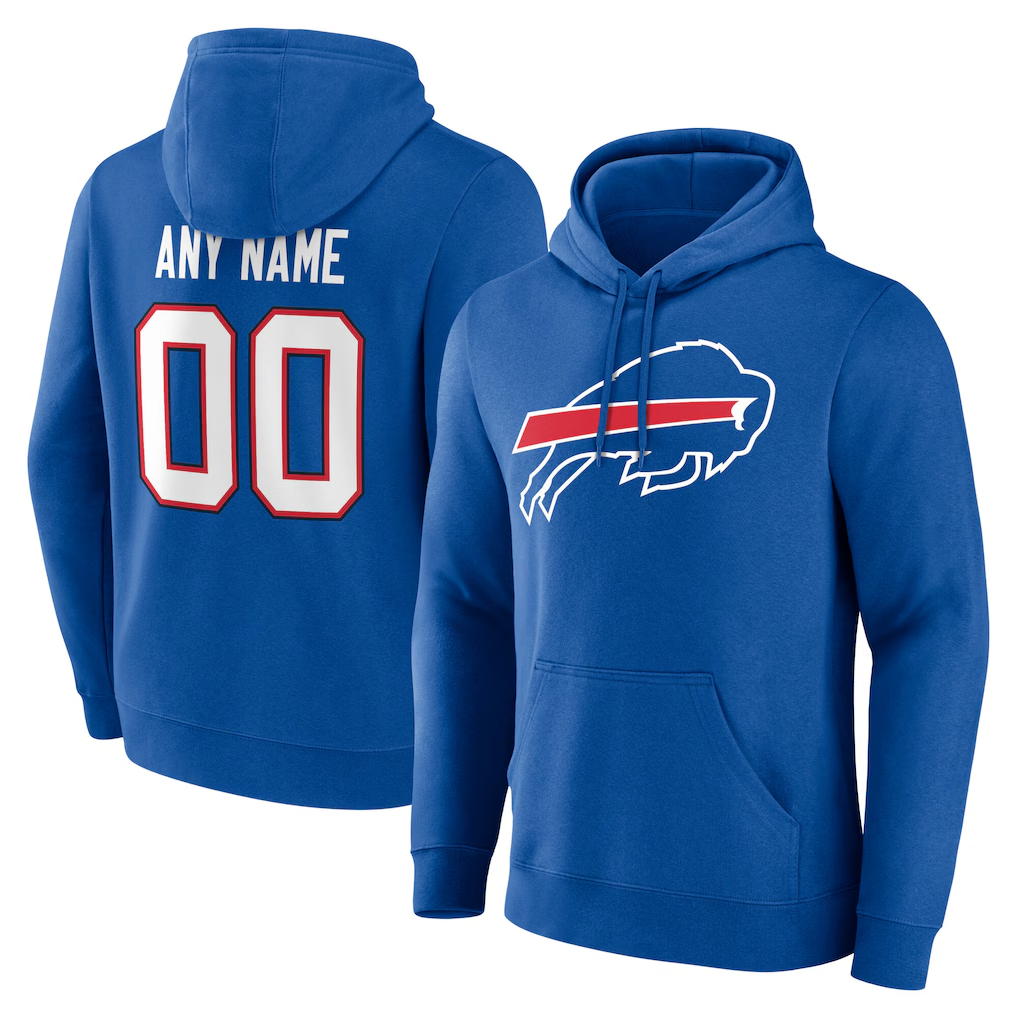 MyBoyd Custom B.Bills Team Authentic Personalized Name & Number Hoodie Stitched Jerseys
