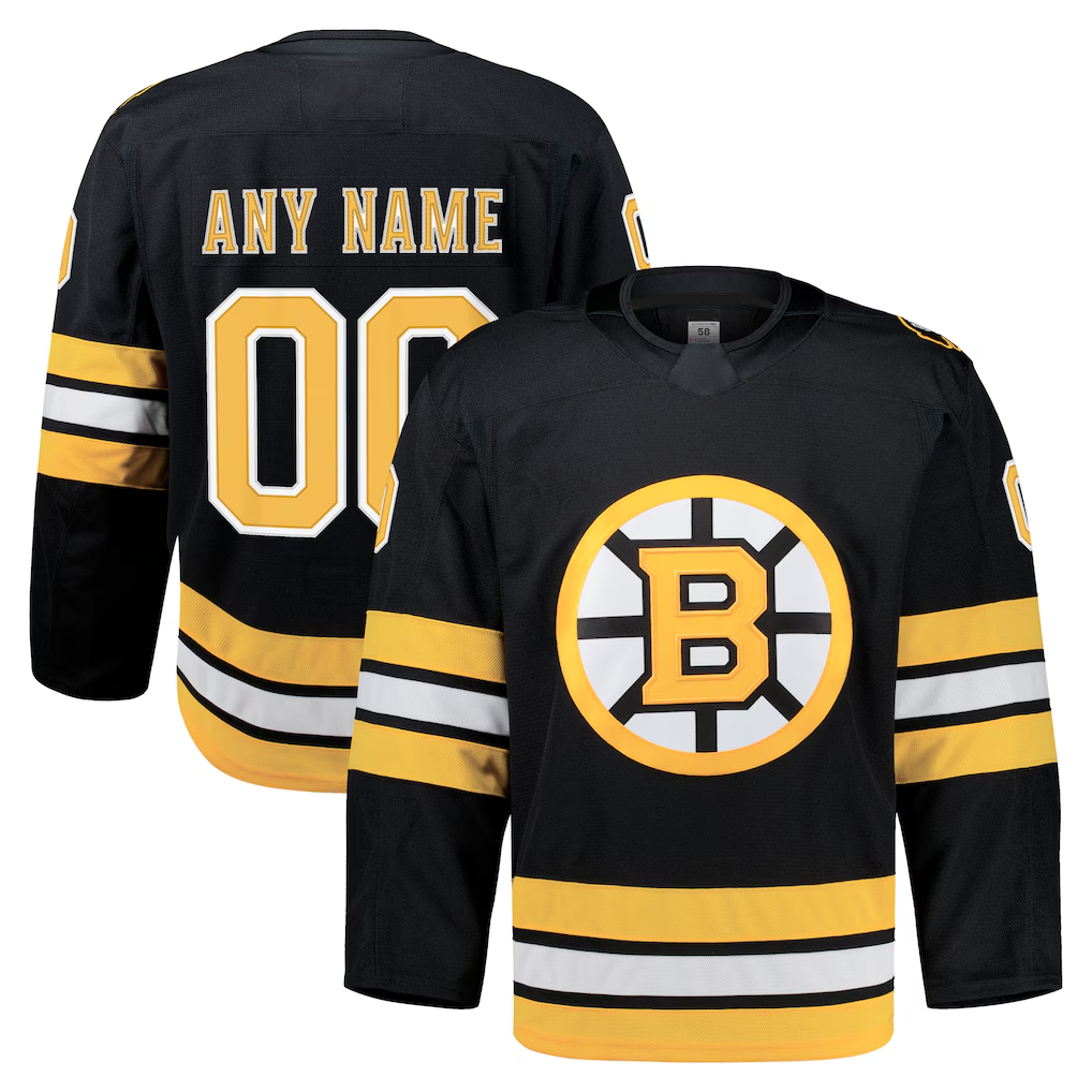 MyBoyd Custom B.Bruins Black Home Authentic Pro Stitched Jerseys