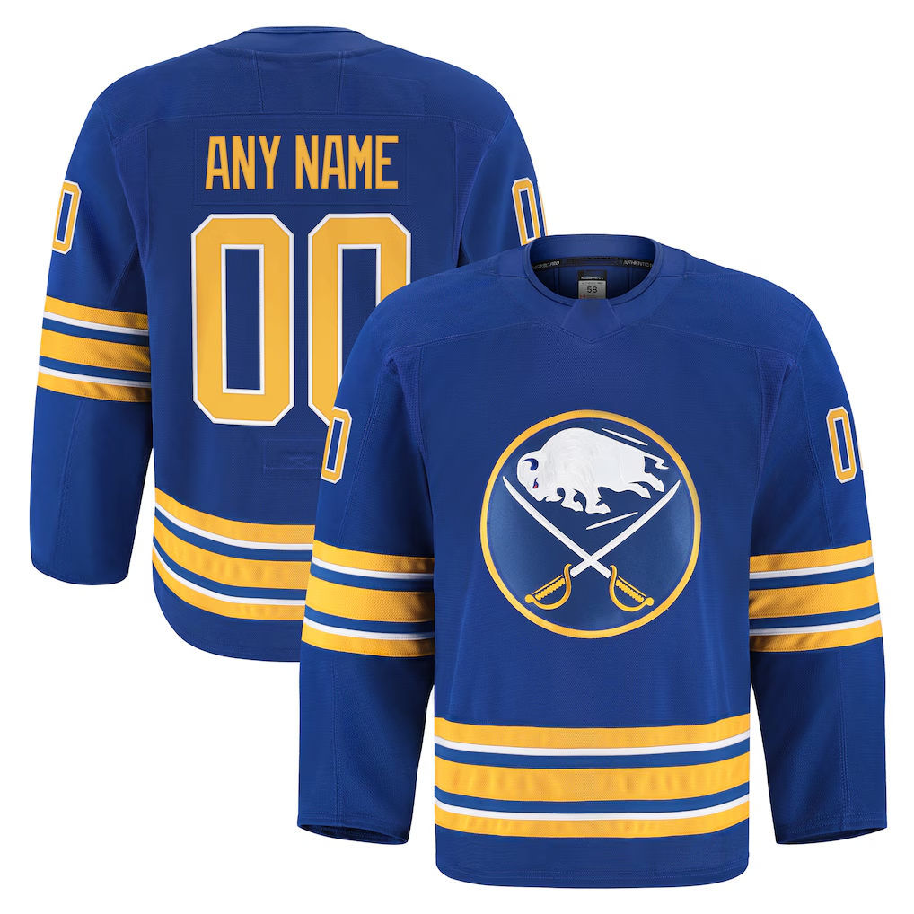 MyBoyd Custom B.Sabres Royal Home Authentic Pro Stitched Jerseys