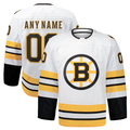 MyBoyd Custom B.Bruins White Away Authentic Pro Stitched Jerseys