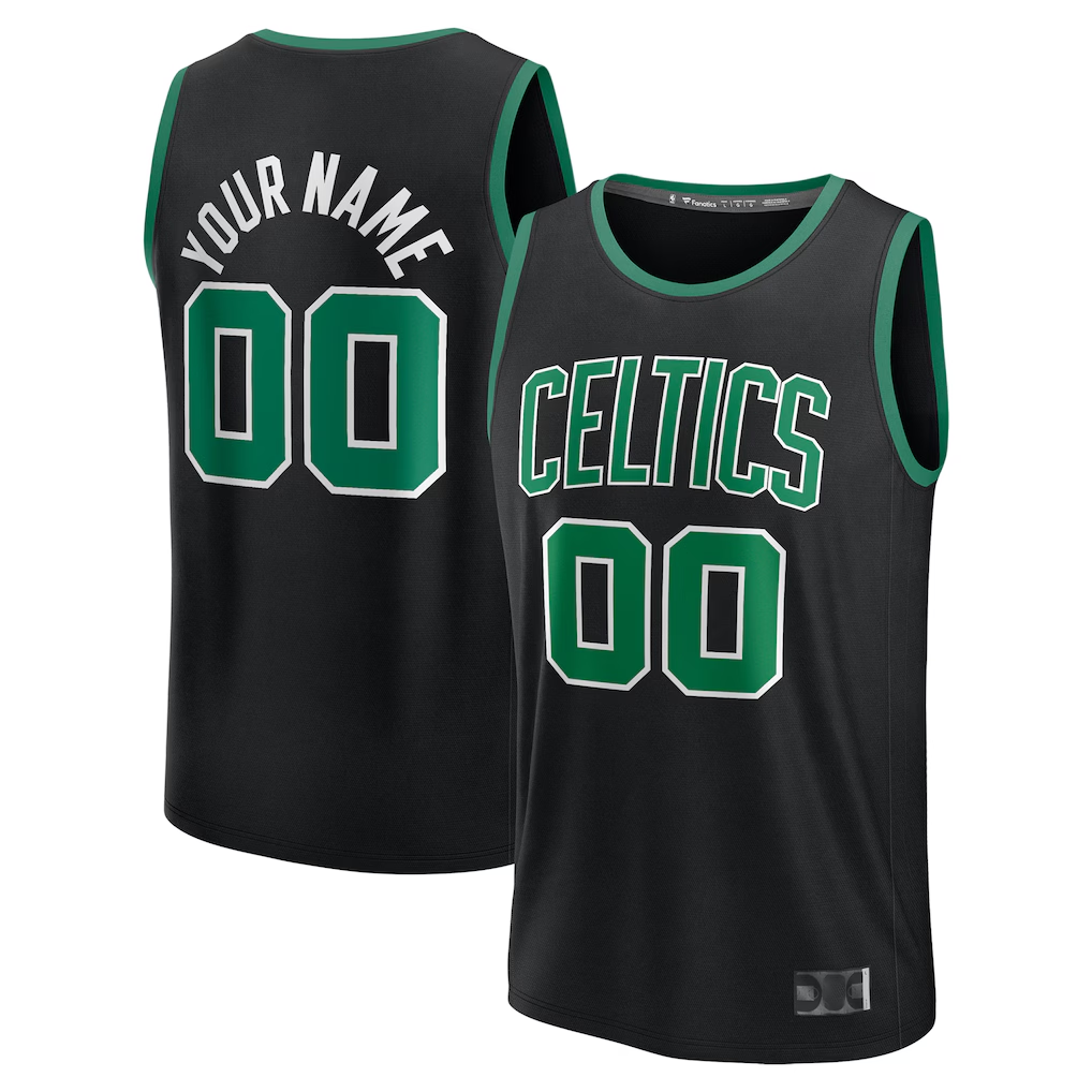 MyBoyd Custom B.Celtics Black Fast Break Jerseys - Statement Edition