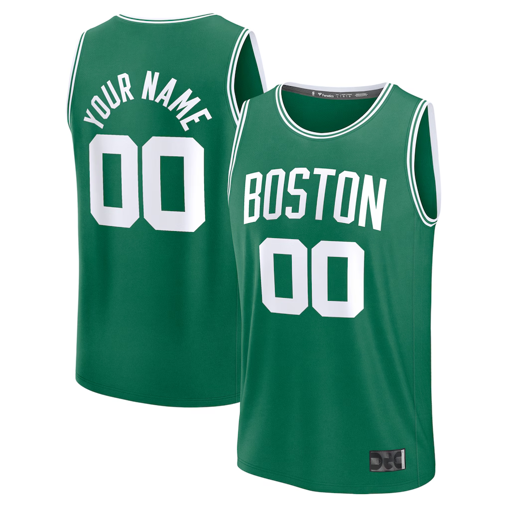 MyBoyd Custom B.Celtics Kelly Green Fast Break Jerseys - Icon Edition