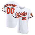 MyBoyd Custom B.Orioles White Home Authentic Stitched Jerseys