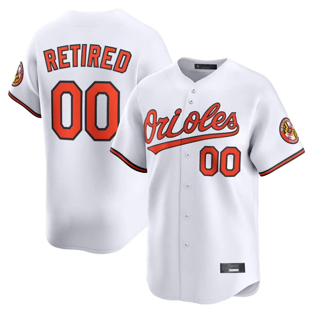 MyBoyd Custom B.Orioles White Home Limited Pick-A-Player Retired Roster Stitched Jerseys