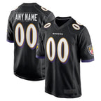 MyBoyd Custom B.Ravens Black Home Game Stitched Jerseys