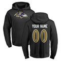MyBoyd Custom B.Ravens Black Pullover Hoodie Any Name & Numbers Stitched Jerseys