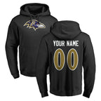 MyBoyd Custom B.Ravens Black Pullover Hoodie Any Name & Numbers Stitched Jerseys