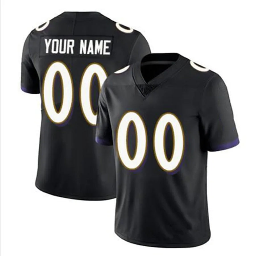 MyBoyd Custom B.Ravens Black Replica Limited Game Stitched Jerseys