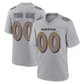 MyBoyd Custom B.Ravens Gray Replica Game Any Name & Numbers Stitched Jerseys