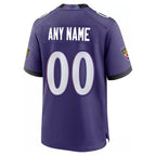 MyBoyd Custom B.Ravens Purple Home Game Any Name & Numbers Stitched Jerseys