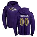 MyBoyd Custom B.Ravens Purple Salute to Service Pullover Hoodie Any Name & Numbers Stitched Jerseys