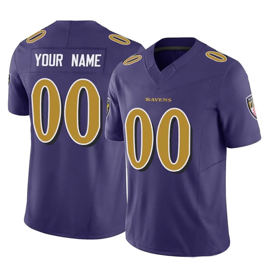 MyBoyd Custom B.Ravens Purple Vapor F.U.S.E. Limited Game Any Name & Numbers Stitched Jerseys