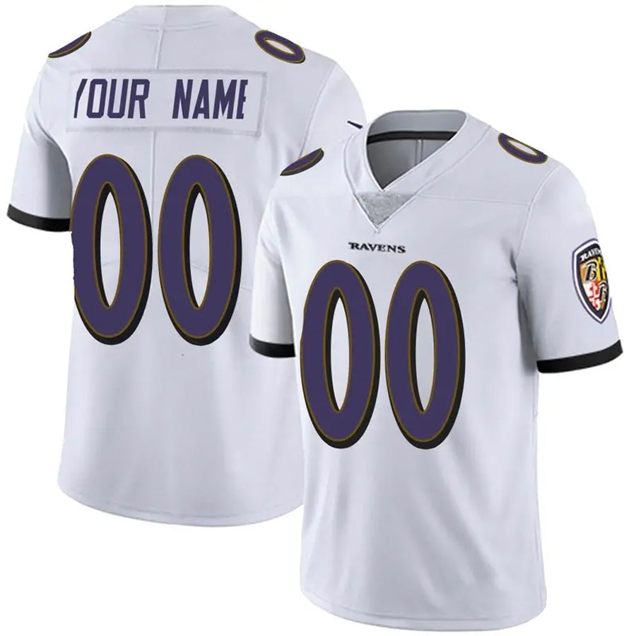MyBoyd Custom B.Ravens White Vapor F.U.S.E. Limited Stitched Jerseys
