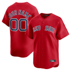 MyBoyd Custom B.Red Sox Red Alternate Limited Stitched Jerseys