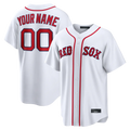 MyBoyd Custom B.Red Sox White Home Replica Stitched Jerseys