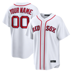 MyBoyd Custom B.Red Sox White Home Replica Stitched Jerseys