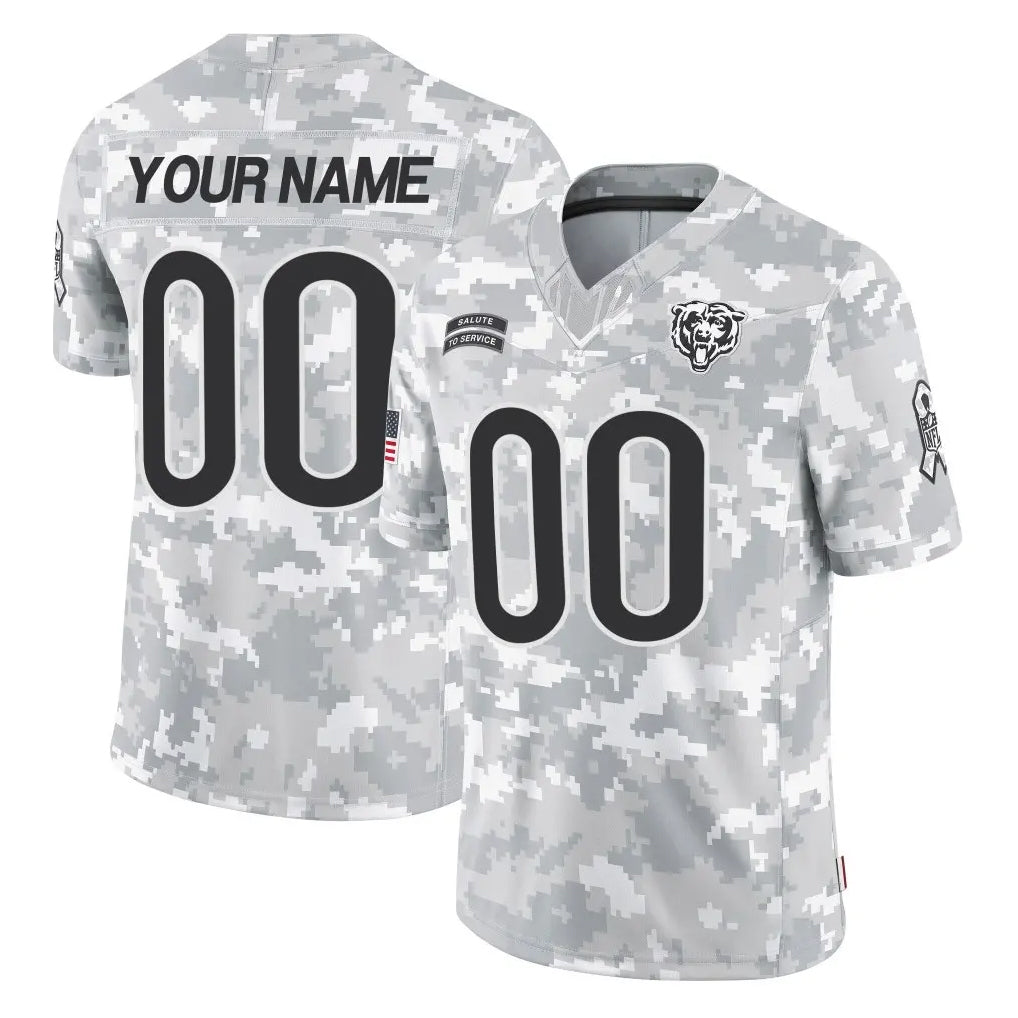 MyBoyd Custom C.Bears Arctic Camo Salute to Service Limited Any Name & Numbers Stitched Jerseys