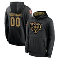 MyBoyd Custom C.Bears Black Salute to Service Pullover Hoodies Limited Any Name & Numbers Stitched Jerseys