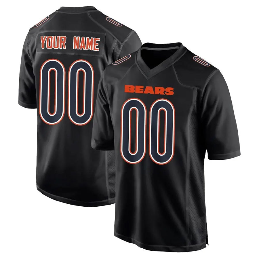 MyBoyd Custom C.Bears Carbon Black Fashion Football Jerseys
