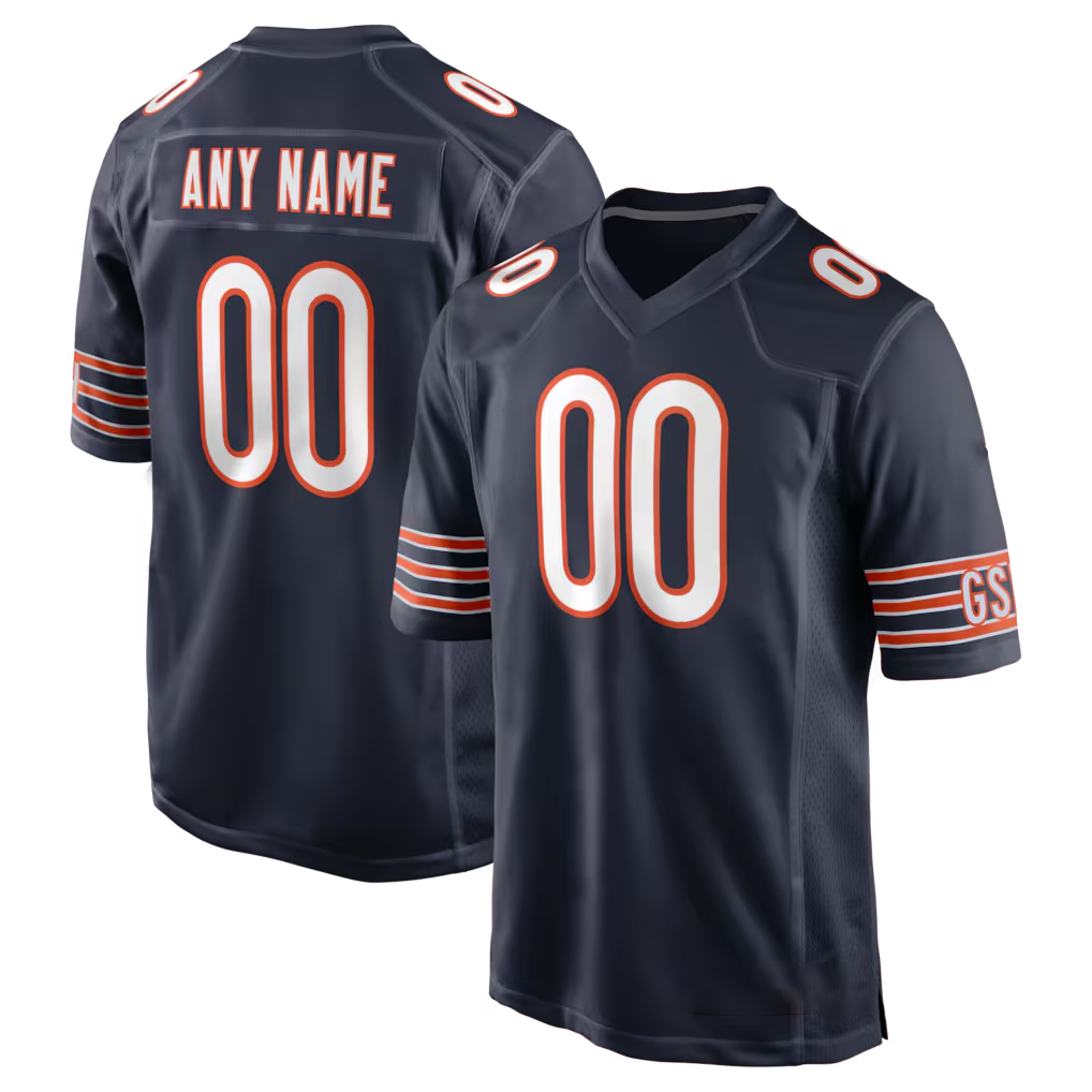 MyBoyd Custom C.Bears Navy Custom Game Stitched Jerseys