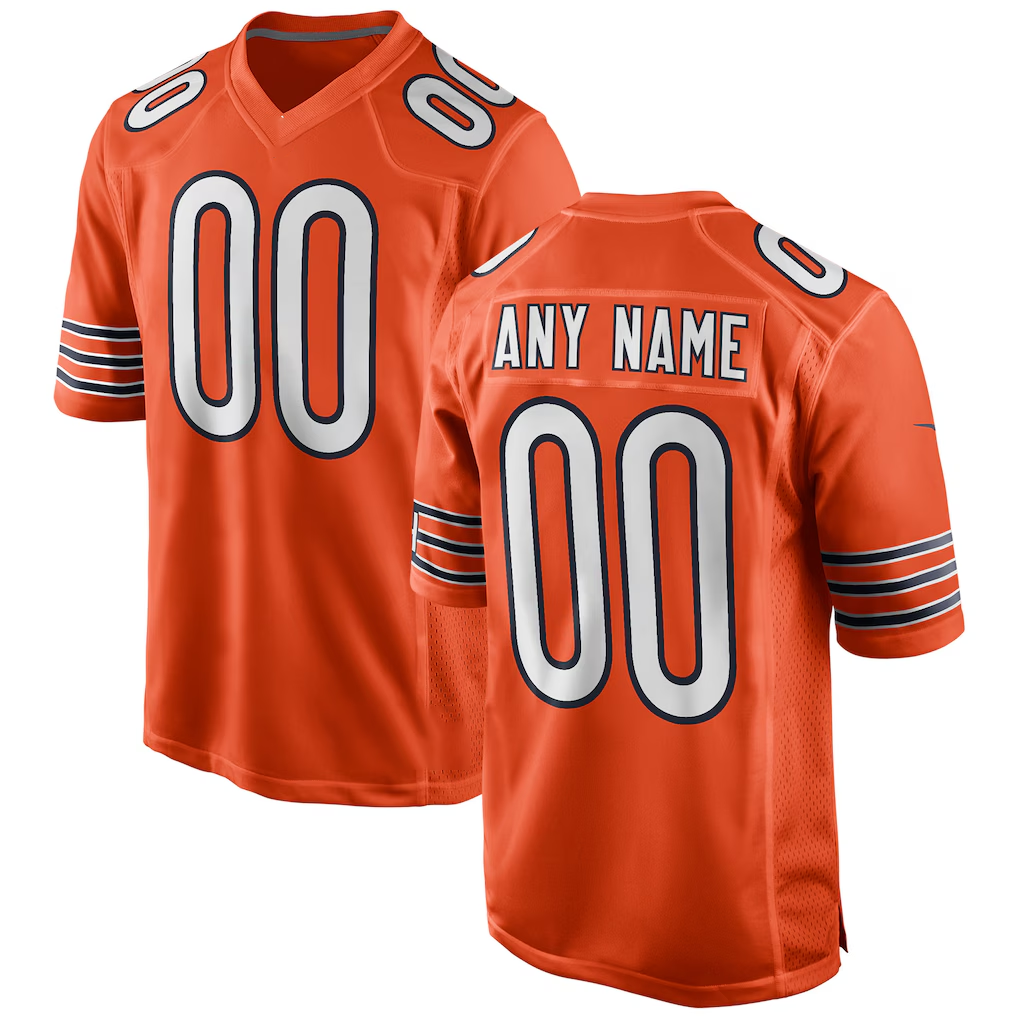 MyBoyd Custom C.Bears Orange Alternate Custom Game Stitched Jerseys