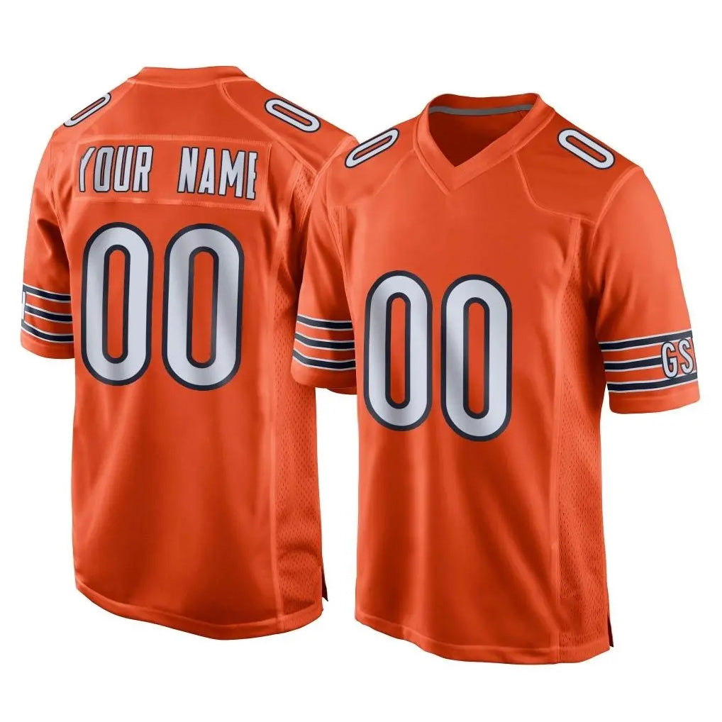 MyBoyd Custom C.Bears Orange Home Game Any Name & Numbers Stitched Jerseys
