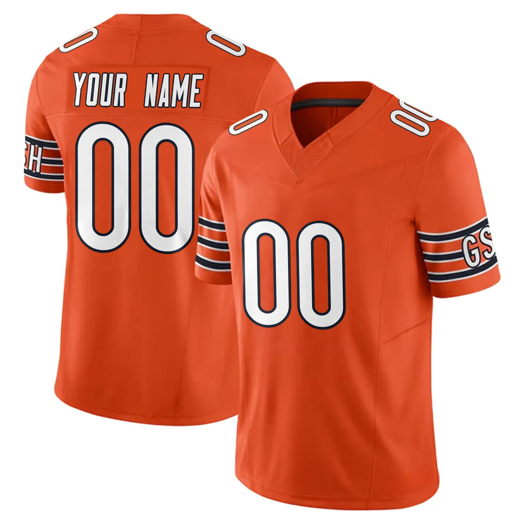 MyBoyd Custom C.Bears Orange Vapor F.U.S.E. Limited Home Game Any Name & Numbers Stitched Jerseys