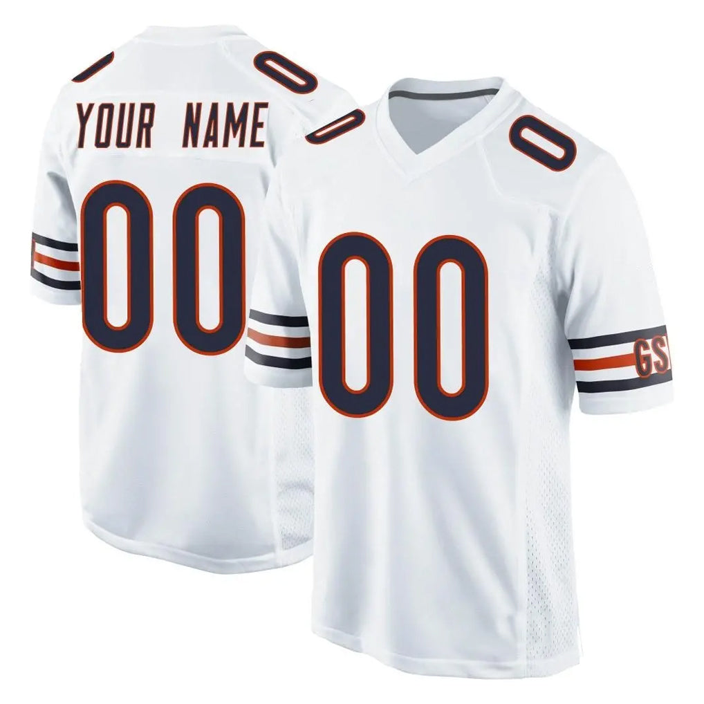 MyBoyd Custom C.Bears White Home Game Any Name & Numbers Stitched Jerseys