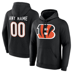 MyBoyd Custom C.Bengals Black Big & Tall Team Authentic Custom Hoodie Stitched Jerseys