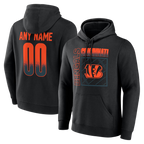 MyBoyd Custom C.Bengals Black Home Field Pop Personalized Name & Number Hoodie Stitched Jerseys