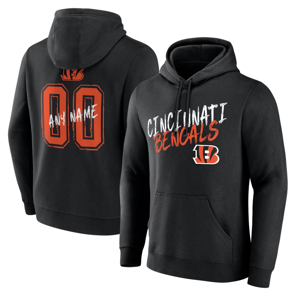 MyBoyd Custom C.Bengals Gray Big & Tall Team Authentic Custom Hoodie Stitched Jerseys