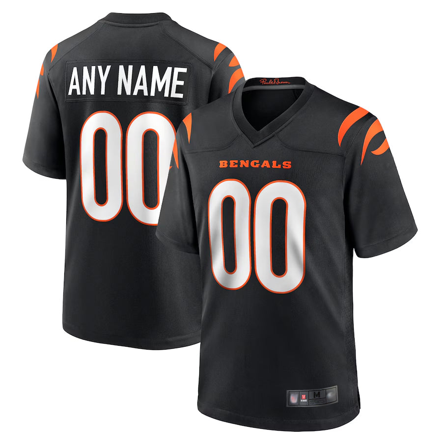 MyBoyd Custom C.Bengals Black Home Replica Game Stitched Jerseys