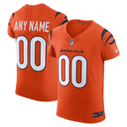 MyBoyd Custom C.Bengals Orange Alternate Vapor F.U.S.E. Elite Stitched Jerseys