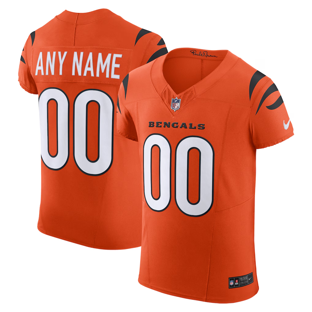 MyBoyd Custom C.Bengals Orange Alternate Vapor F.U.S.E. Elite Stitched Jerseys