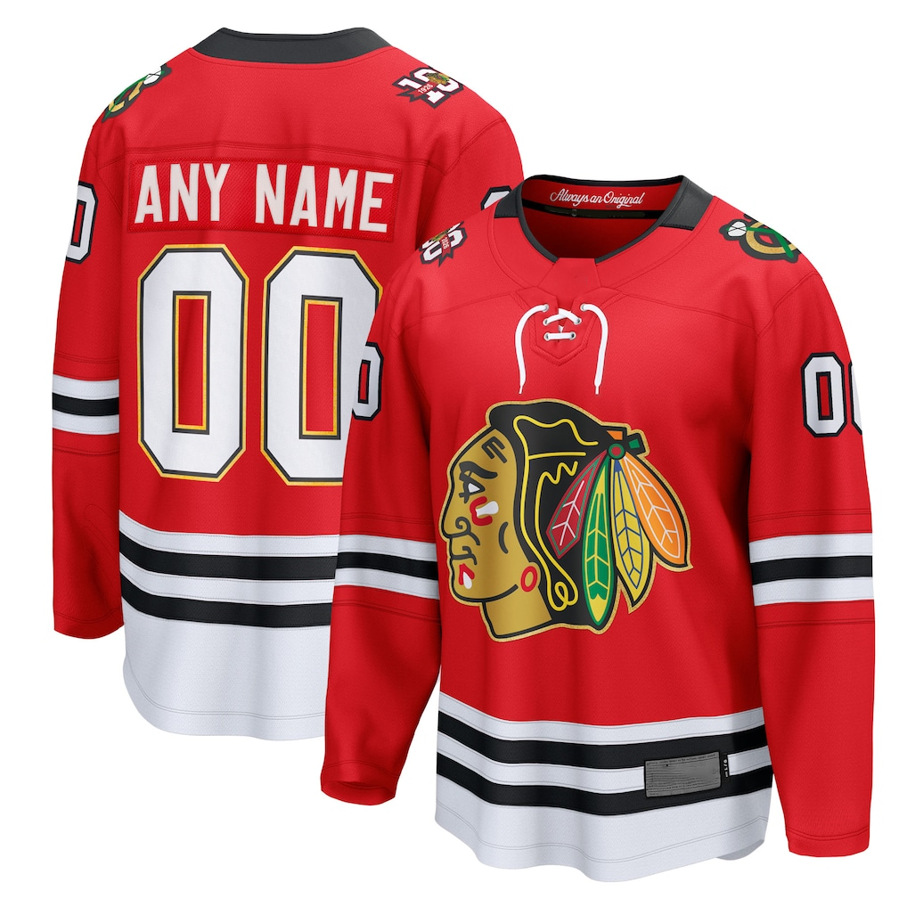 MyBoyd Custom C.Blackhawks Red Centennial Breakaway Jerseys