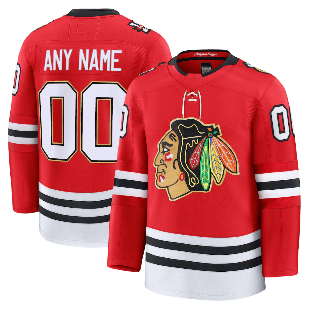 MyBoyd Custom C.Blackhawks Red Centennial Premium Jerseys