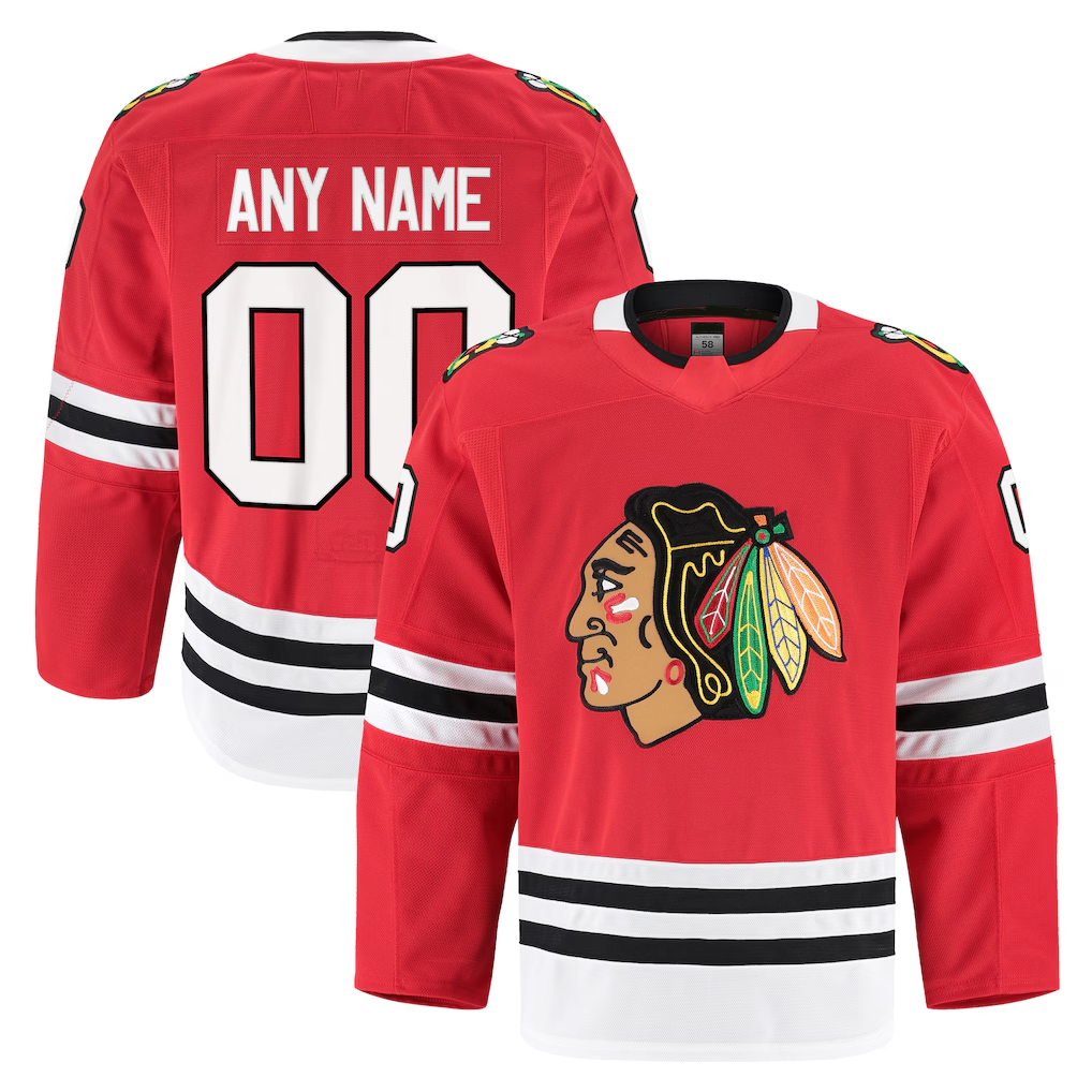 MyBoyd Custom C.Blackhawks Red Home Authentic Pro Jerseys